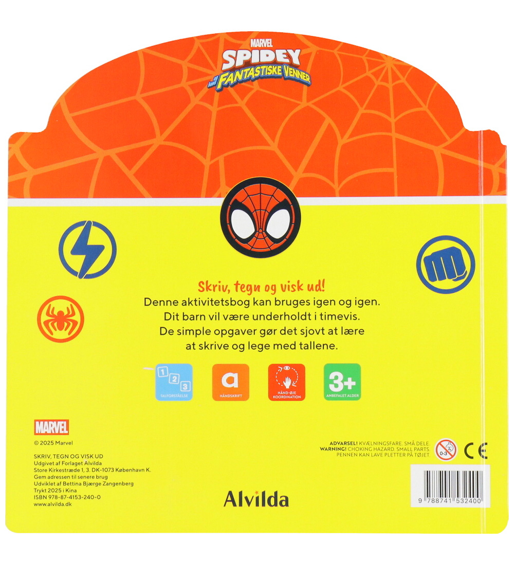 Alvilda Activiteitenboek - Marvel Spidey - Schrijven, Symbolen &