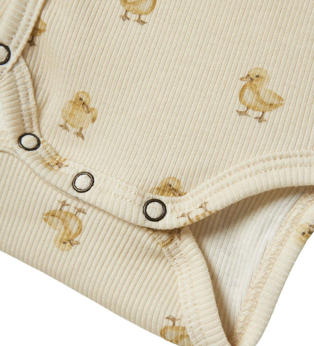 Lil' Atelier Body l/ä - Rib - Slim - Nbnlavo - Turturduva/Anka