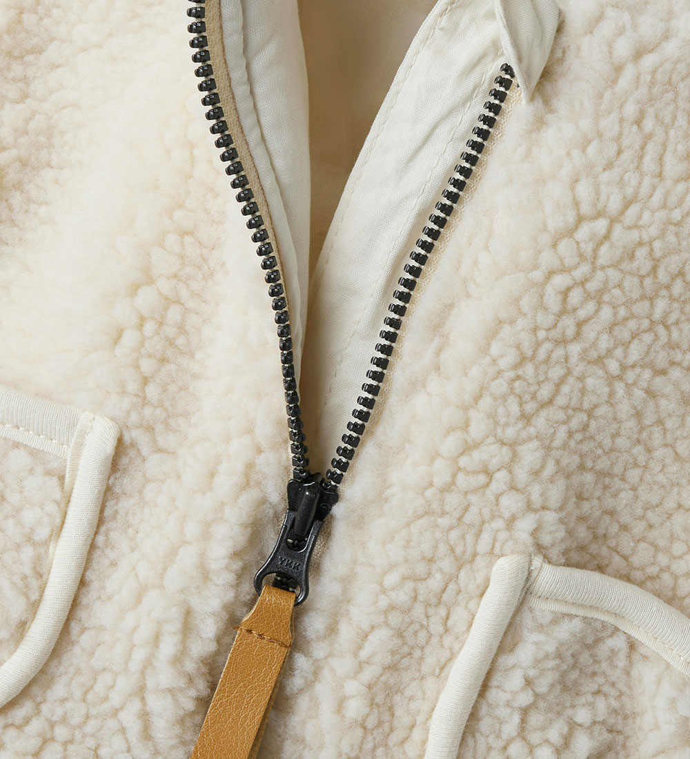 Lil' Atelier Fleece Jacket - NbnLajo - Turtledove/Moon
