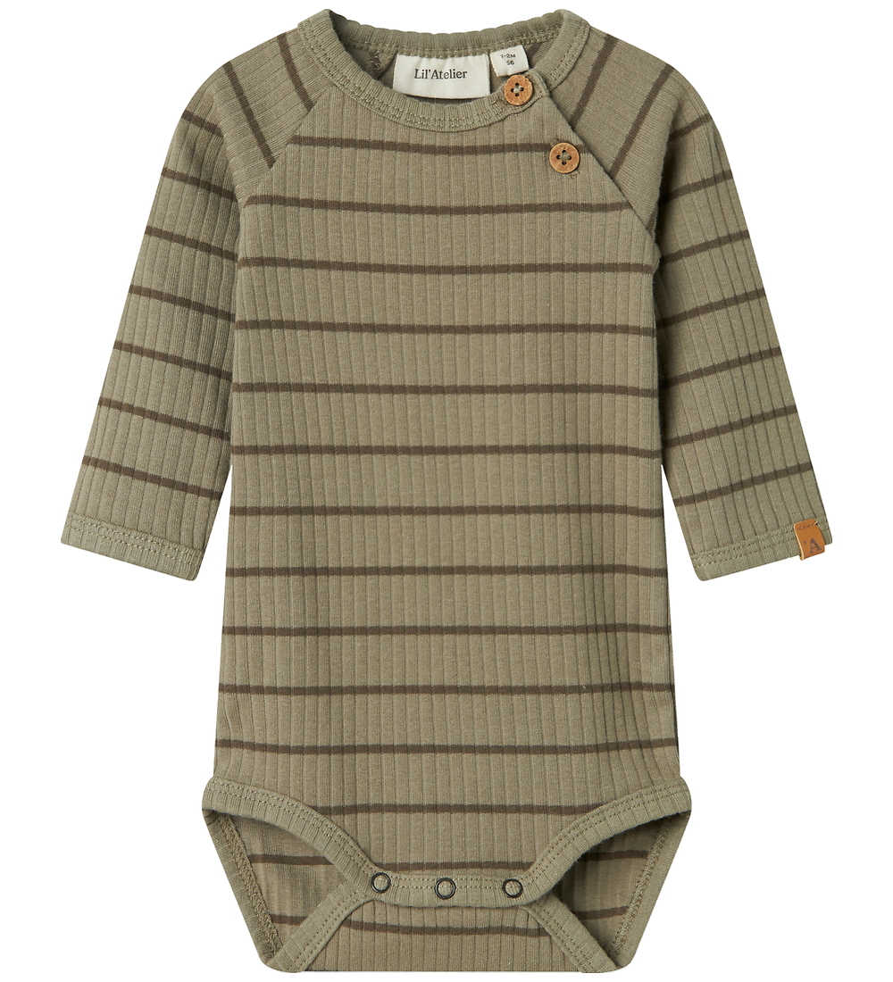Lil' Atelier Bodysuit l/s - Rib - Noos - NbmKail - Overland Trek