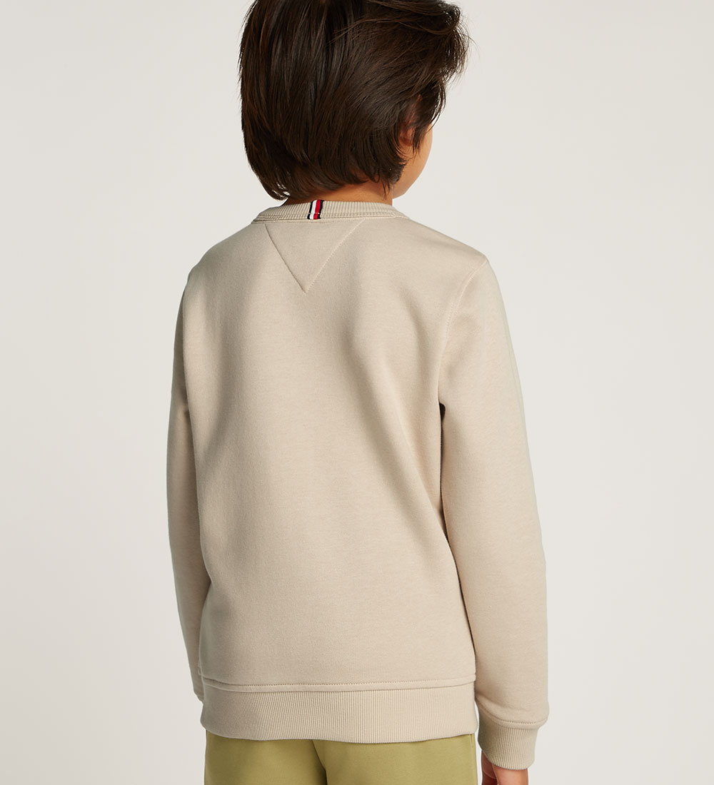 Tommy Hilfiger Sweatshirt - Monotype 1985 Label - Classic+ Beige