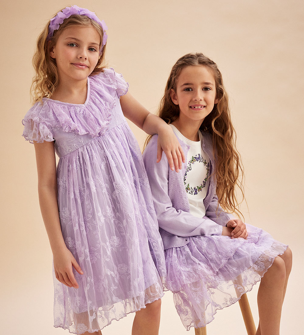 Creamie Skirt - Tulle - Orchid Petal w. Flowers