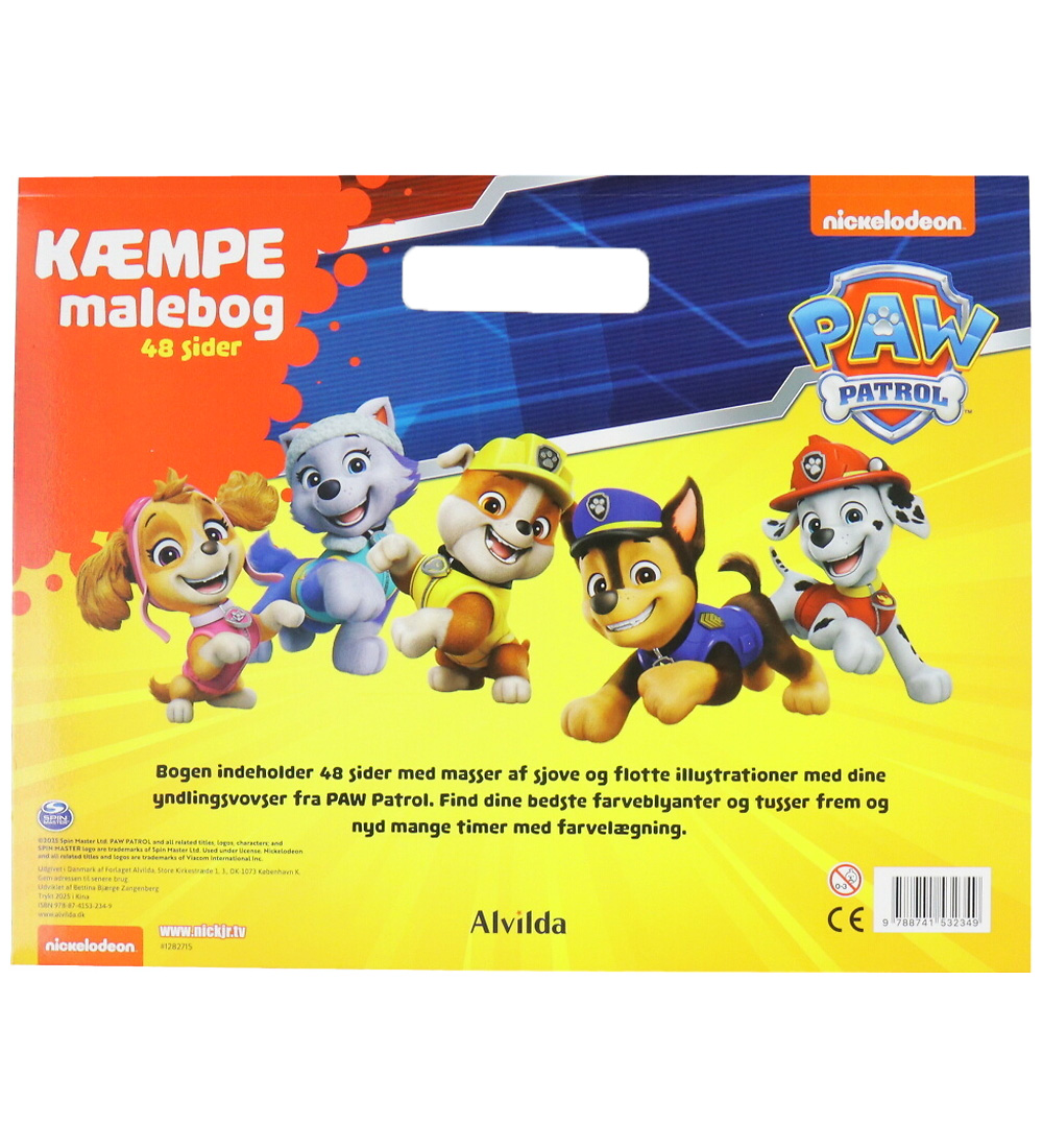 Alvilda Colouring Book - 48 Pages - Paw Patrol