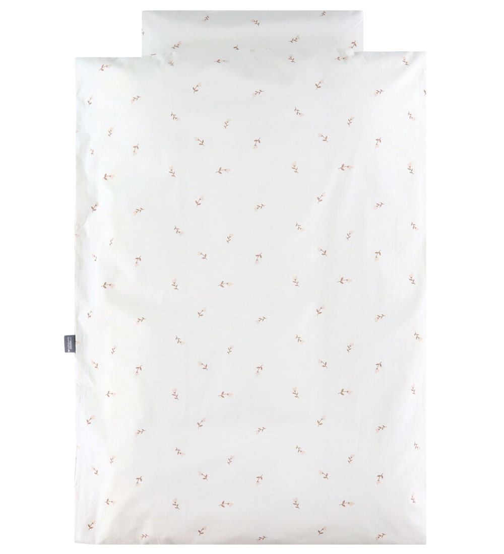 Nørgaard Madsens Bedding - Baby - Off White w. Mauve Flowers