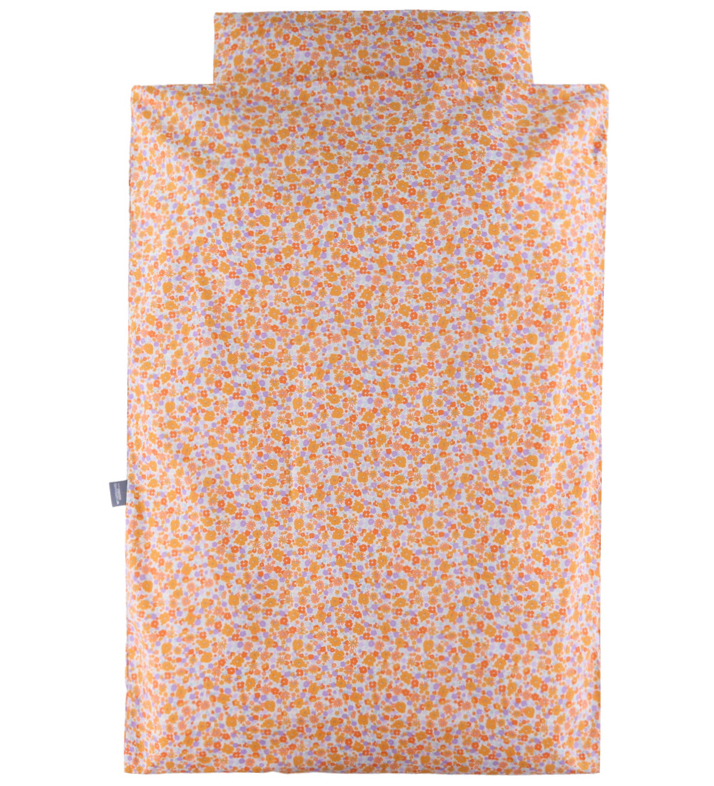 Nørgaard Madsens Bedding - Baby - Flower blossom I Orange/Purple