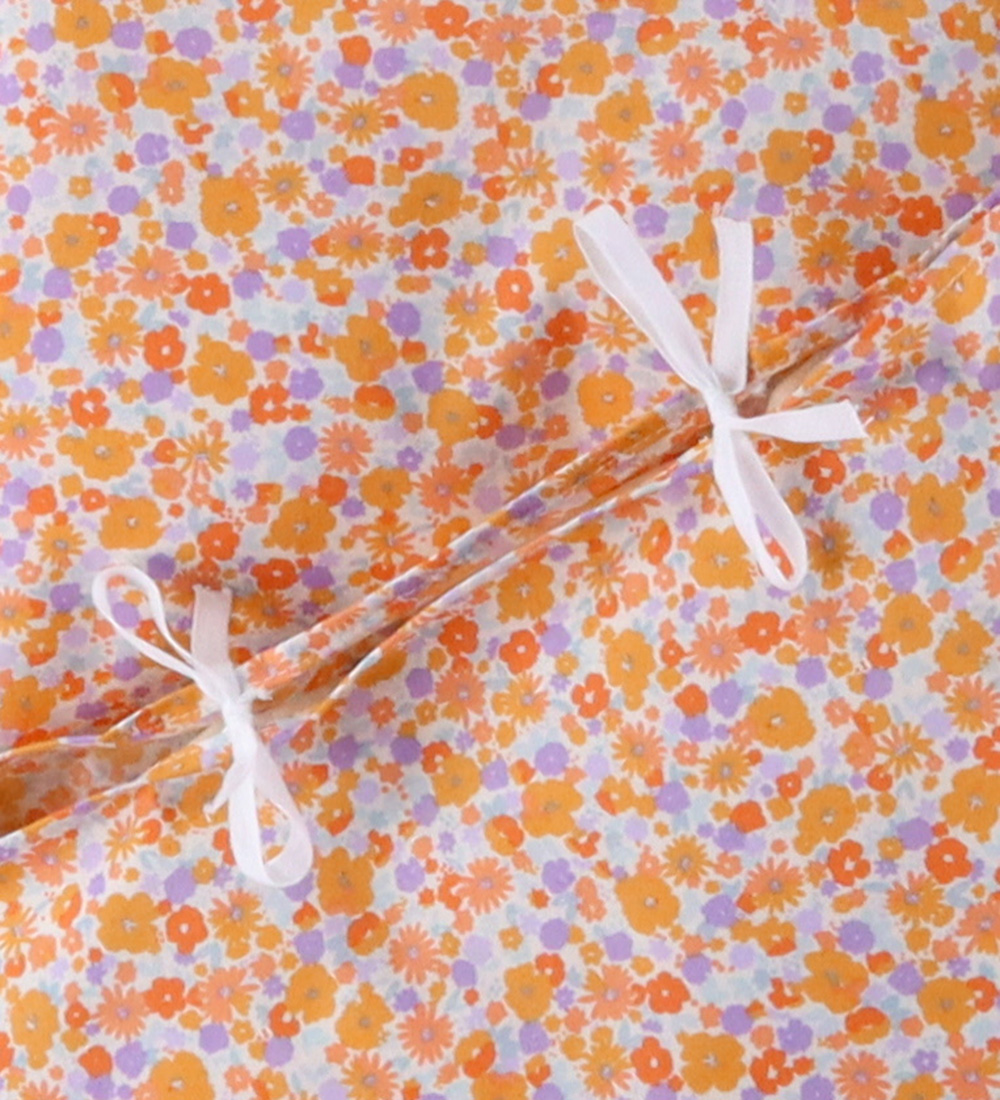 Nørgaard Madsens Bedding - Baby - Flower blossom I Orange/Purple