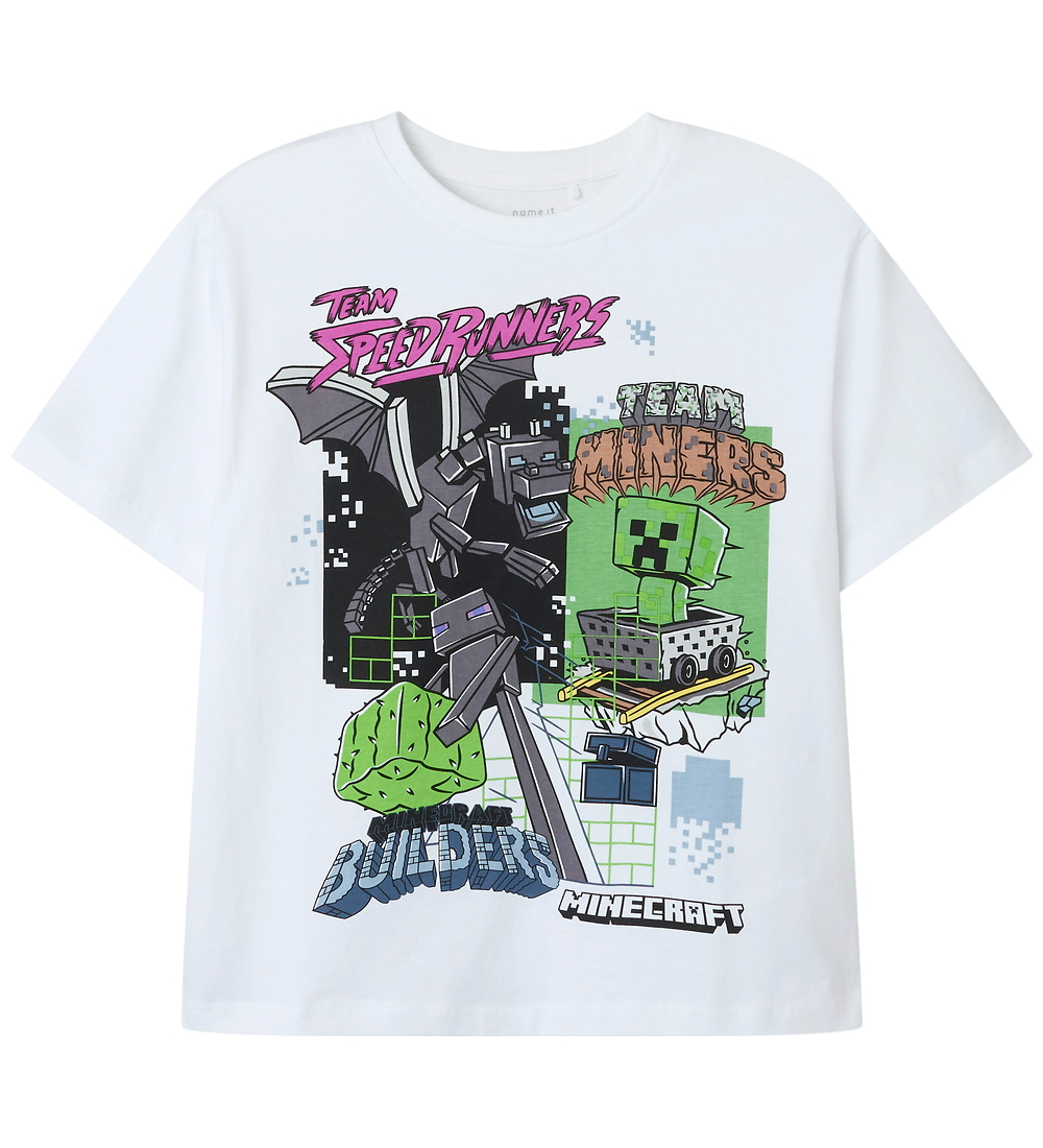 Name It T-shirt - Noos - NkmJahi Minecraft - Bright White