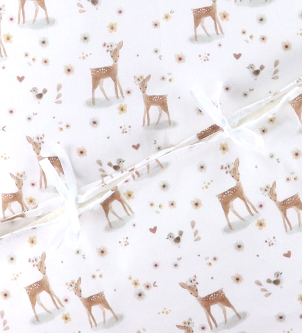 Nørgaard Madsens Bedding - Baby - Off White w. Bambi/Flowers
