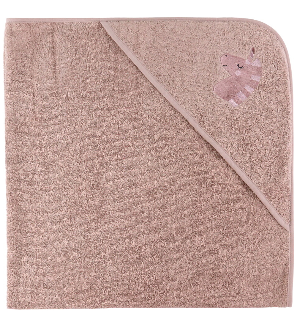 Nørgaard Madsens Baby towel - 100x100 cm - Pink w. Unicorn