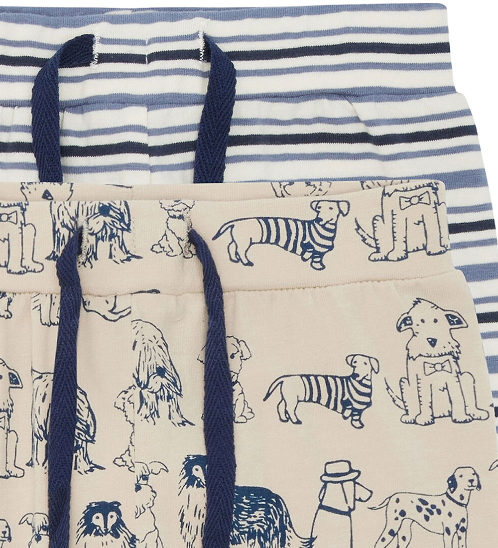 Hust and Claire Trousers - Gore Dogs - 2-Pack - Cement/Stripes
