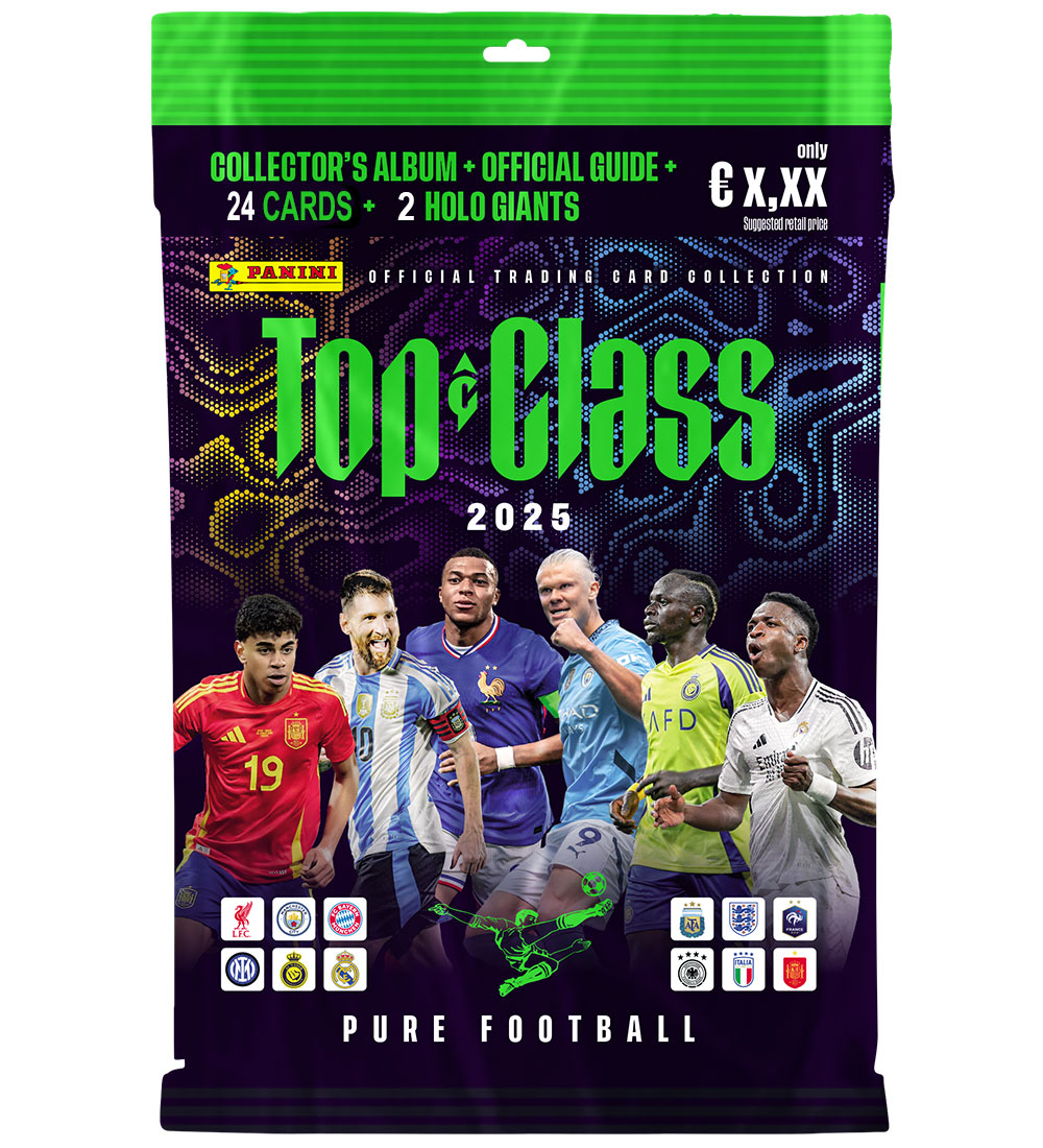Football cards w. Booklet - Top Class 2025 Starter Pack FIFA