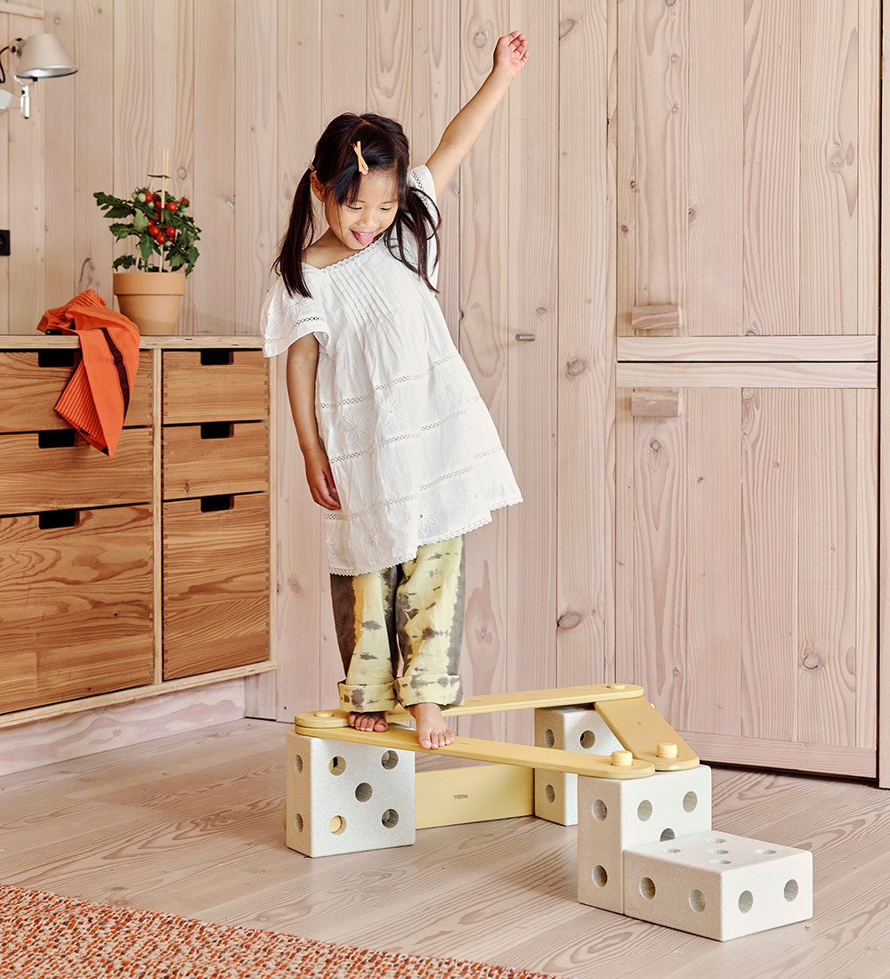 MODU Balance Track - 17 Parts - Sand Grey/Honey Yellow