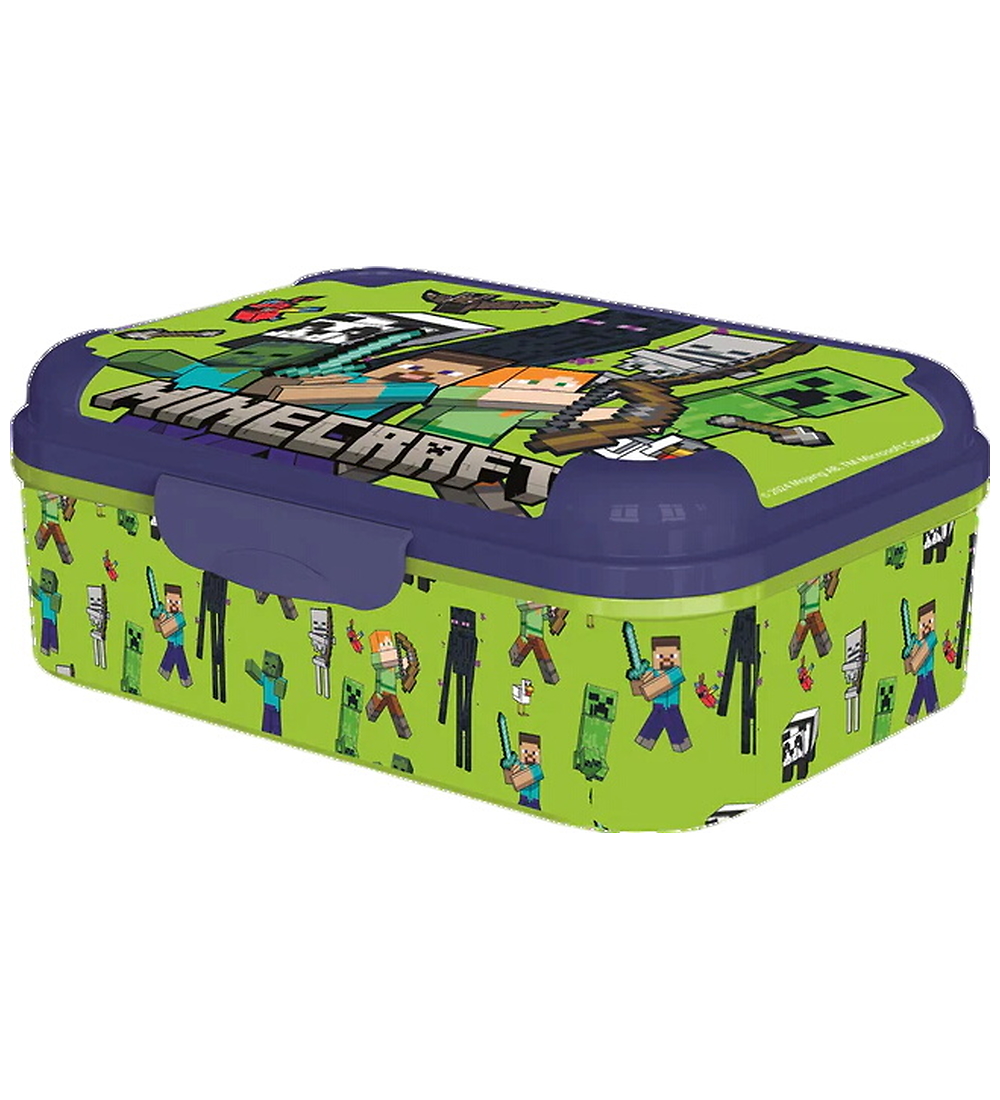 Minecraft Lunchbox - Asker Lunch Box - Green/Blue