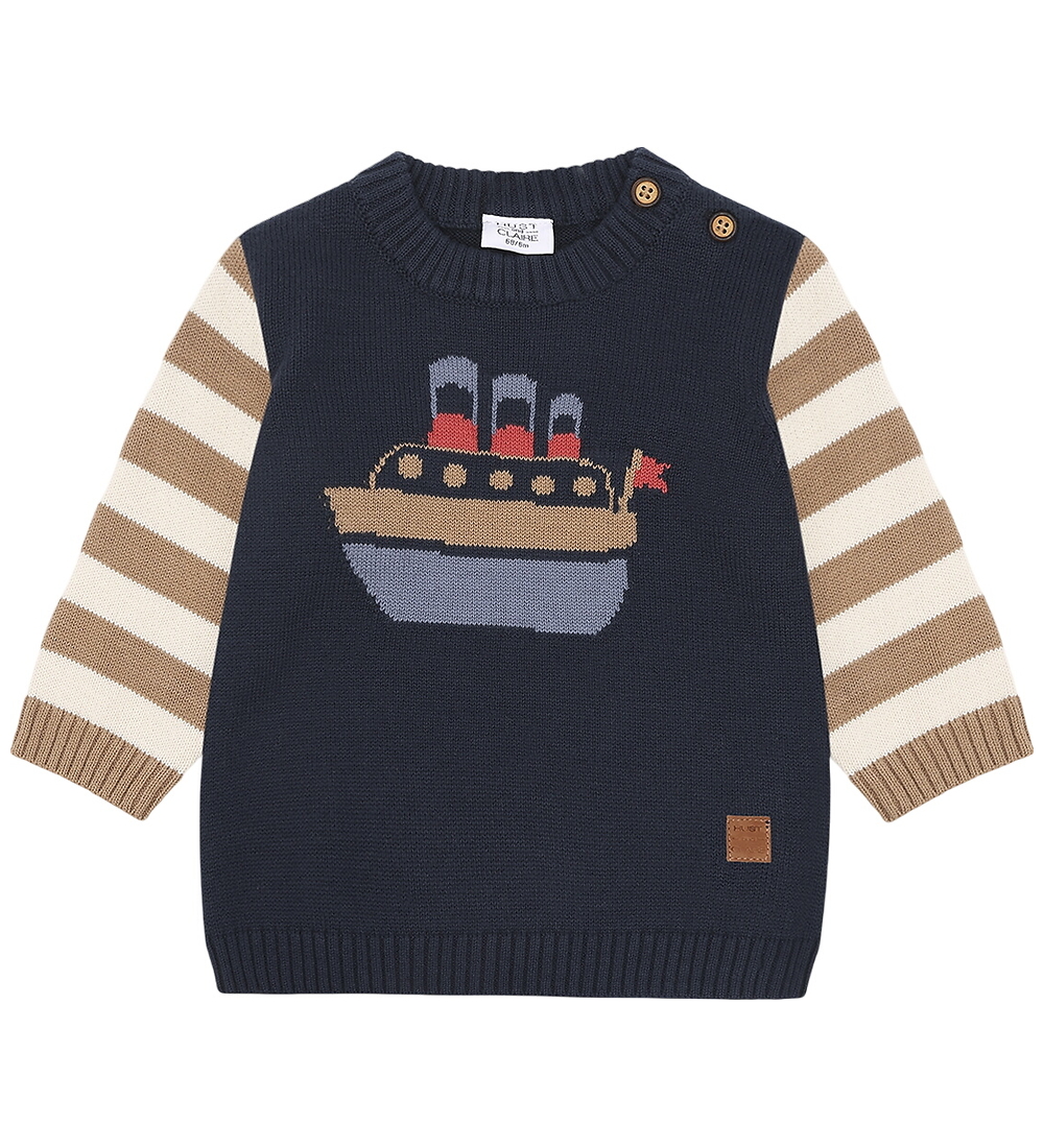 Hust and Claire Blouse - Knitted - Pilou Boat - Blues