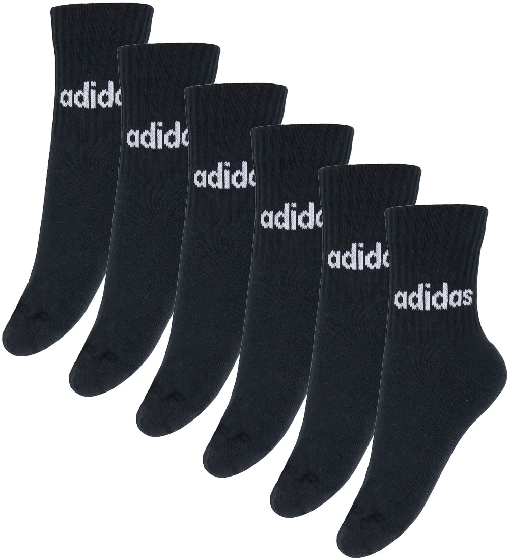 adidas Performance Strumpor - Vadderad - 6-pack - C Lin Crew - S