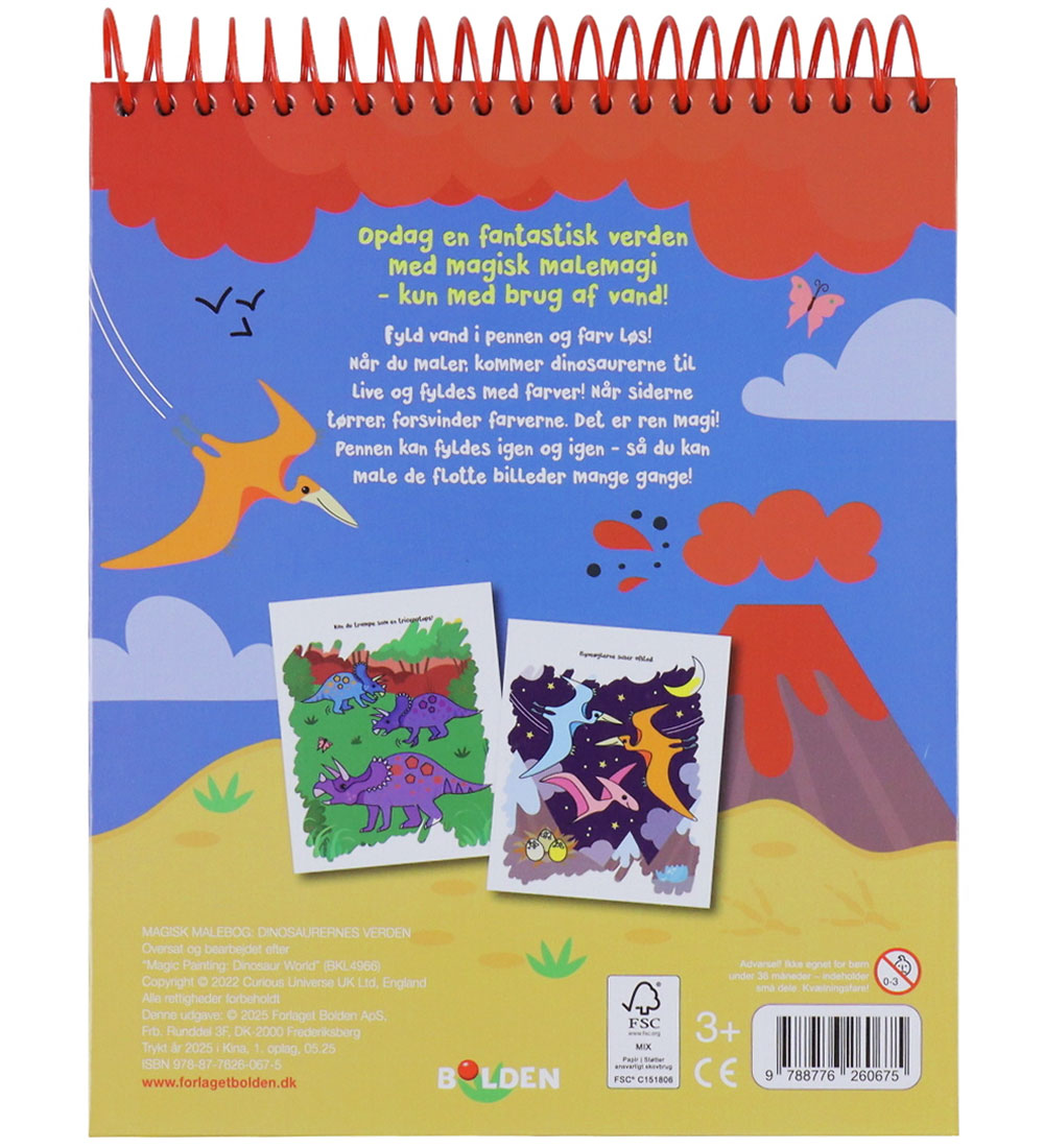Forlaget Bolden Colouring Book - The World of Dinosaurs - Paint