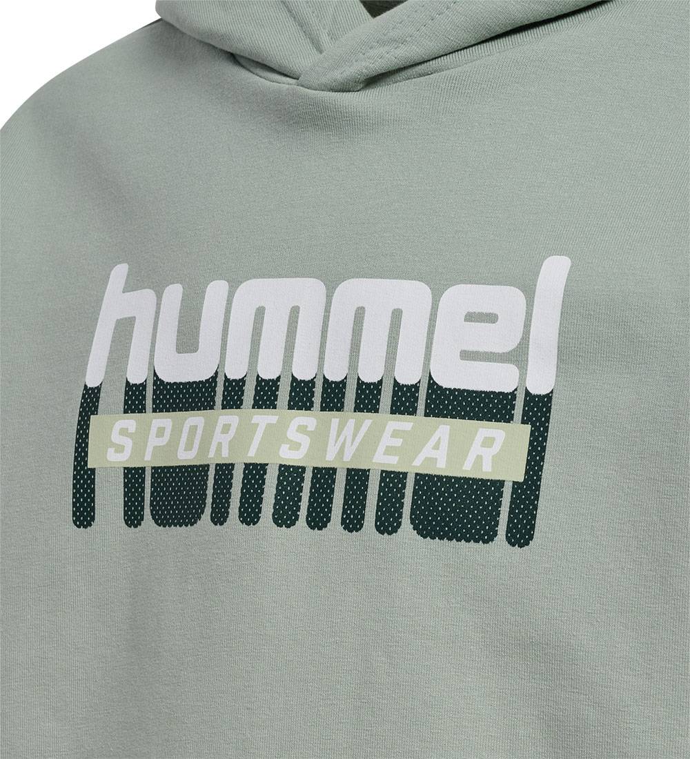 Hummel Hoodie - HmlTukas - Iceberg Green
