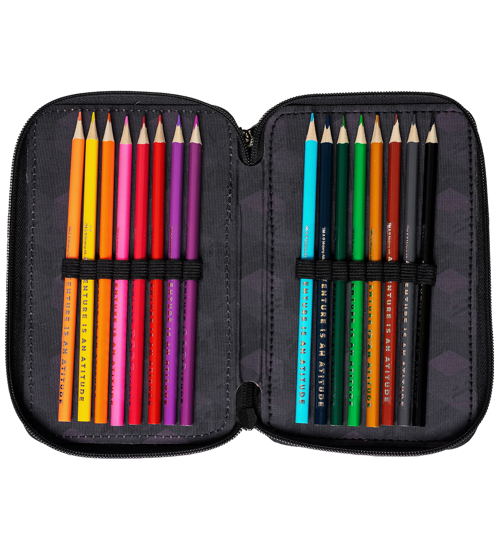 Minecraft Pencil Case w. Contents - Green/Black