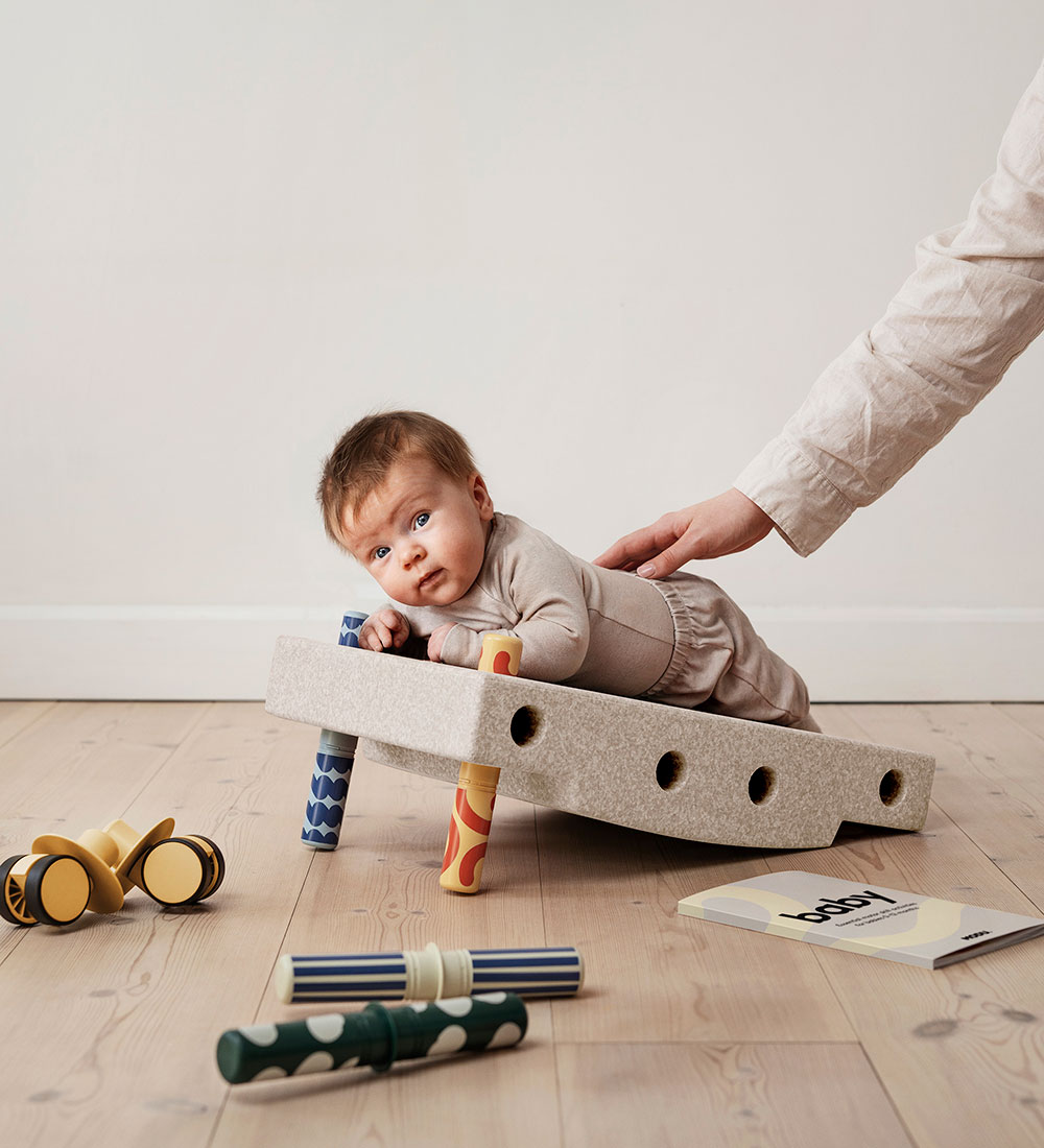 MODU Baby Motor skills set - 10 Parts - 50x40x10 cm - Sand Grey/