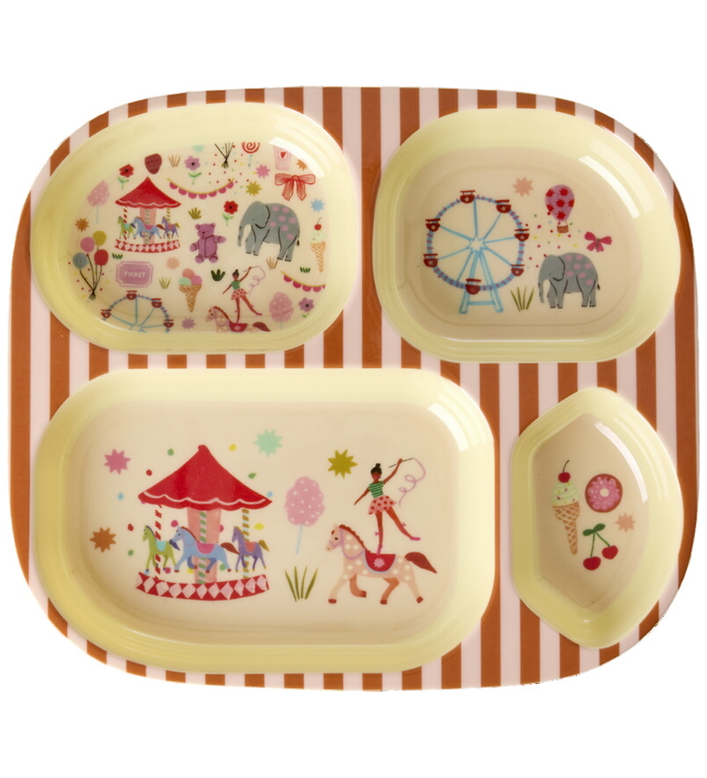 Rice Dinner Set - Melamine - 4 pcs - Pink Fun Fair