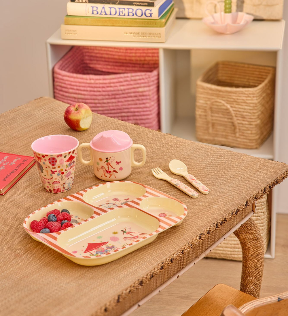 Rice Dinner Set - Melamine - 4 pcs - Pink Fun Fair