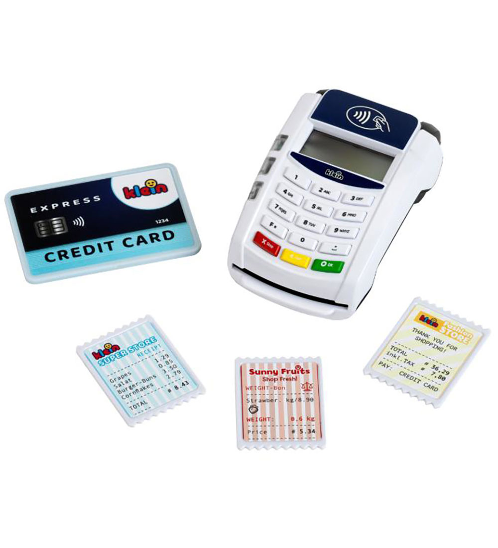 Klein Merchant's Payment Terminal - Light and Sound - White/Blue