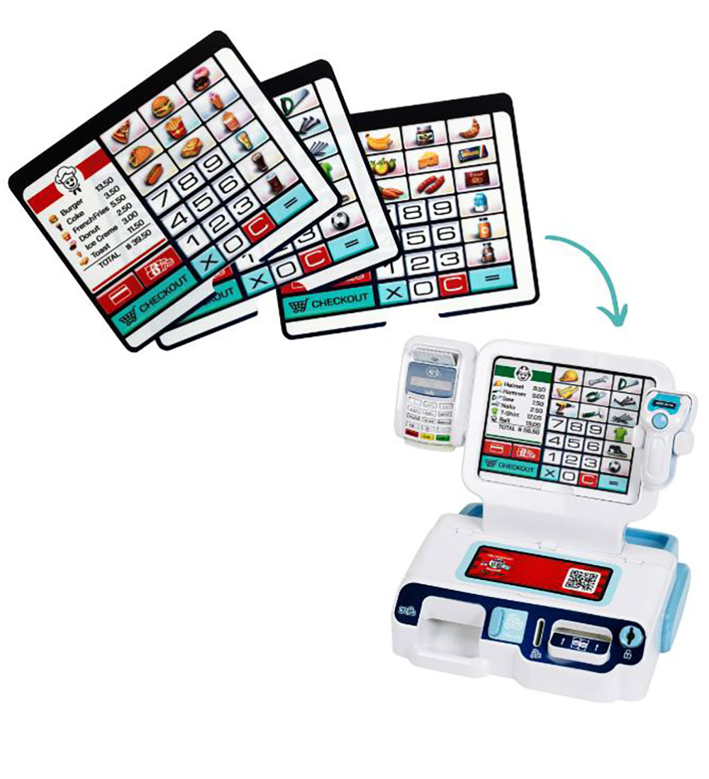 Klein Cash register w. Sound and Light - White