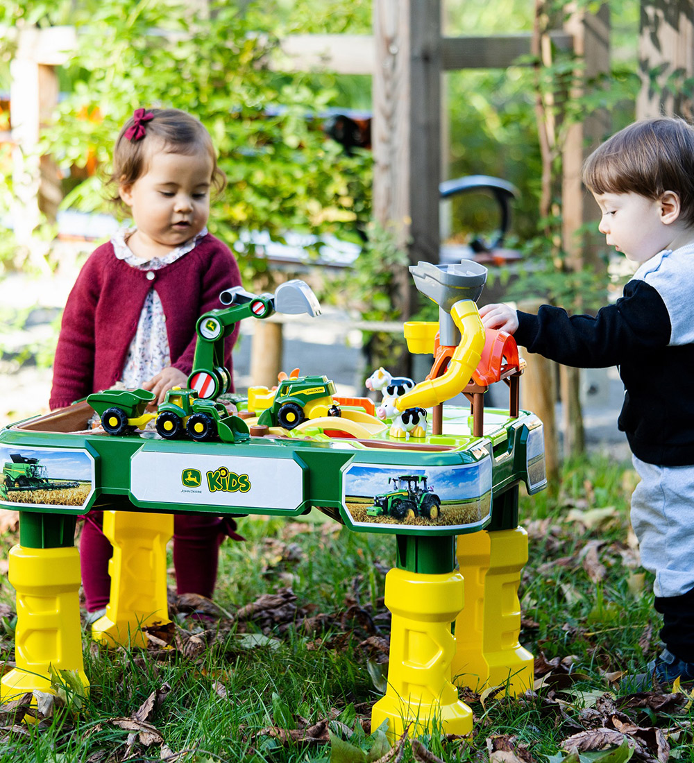 John Deere Spieltisch - Sand/Wasser m. Bauernhofteile