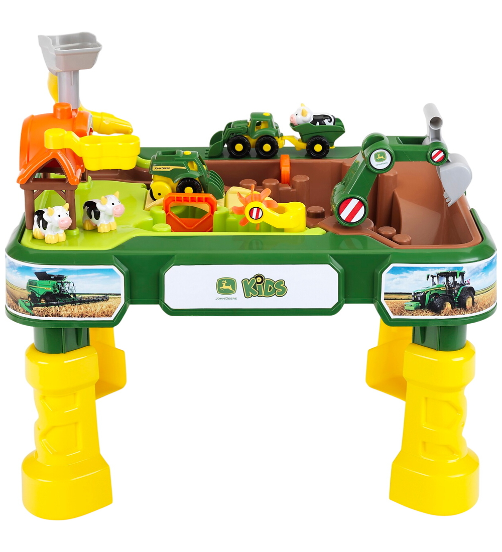 John Deere Spieltisch - Sand/Wasser m. Bauernhofteile