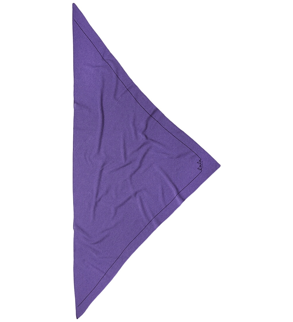 Lala Berlin Scarf - 162x85 - Triangle Solid M - Iris