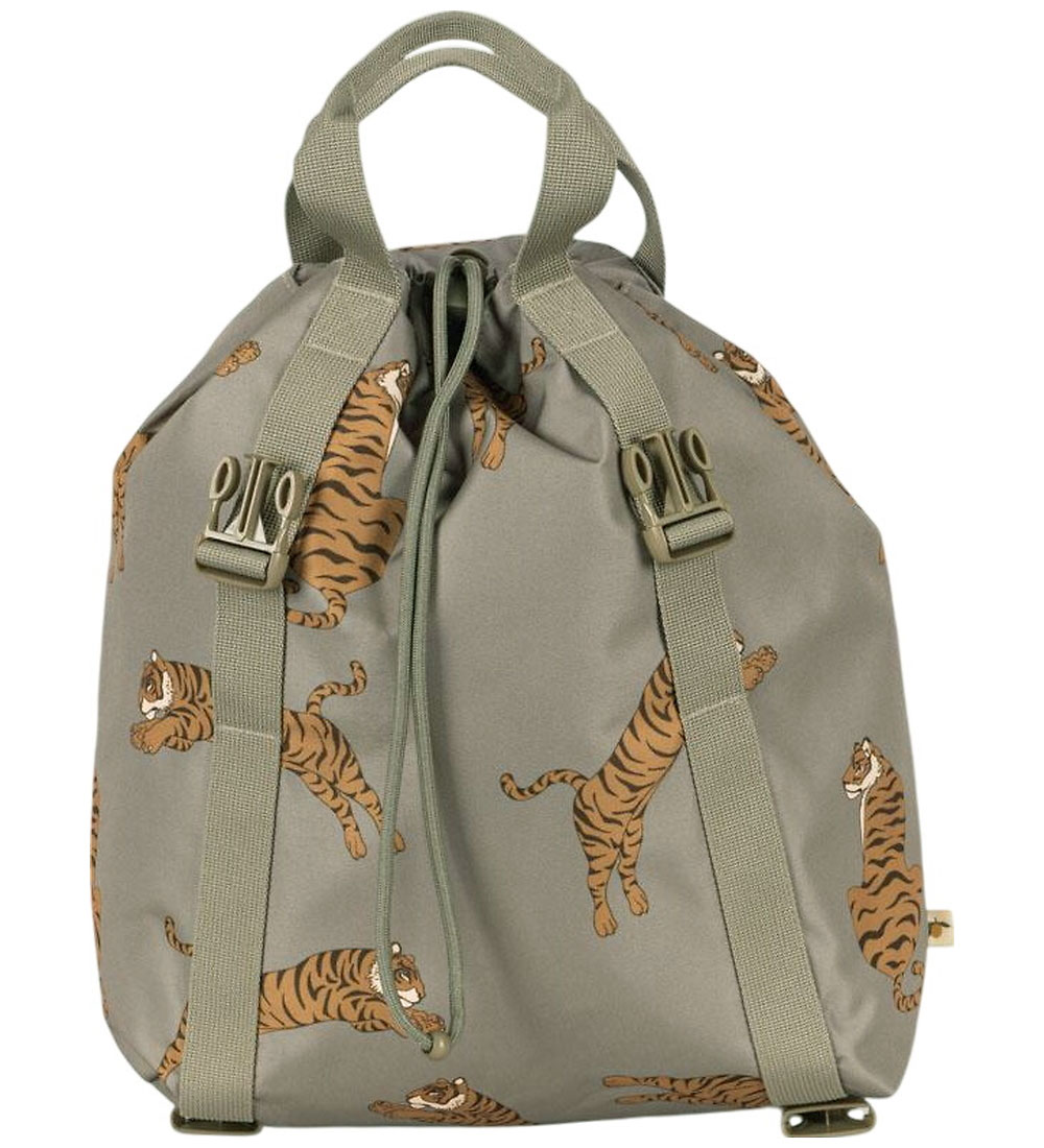 Konges Sløjd School Backpack w. Gym Bag - Clover - Tiger Oak