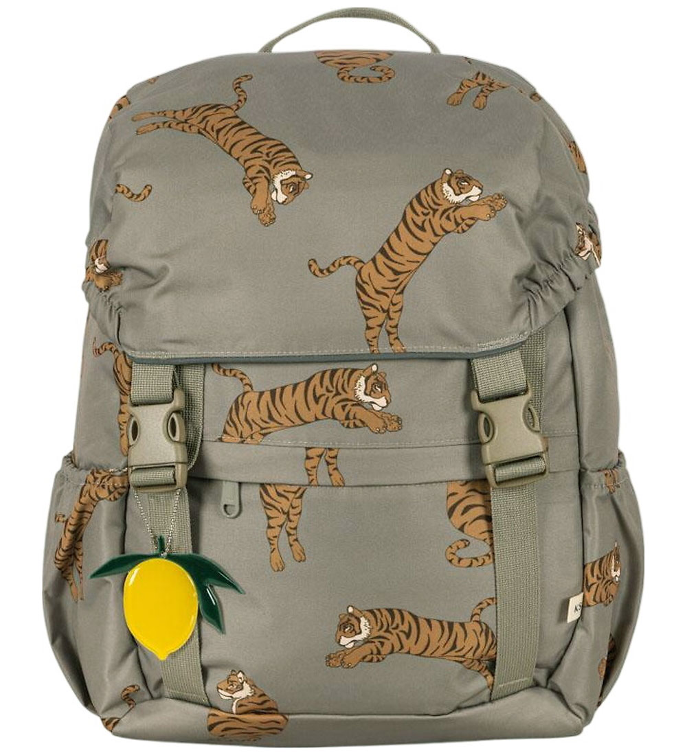 Konges Sløjd School Backpack w. Gym Bag - Clover - Tiger Oak