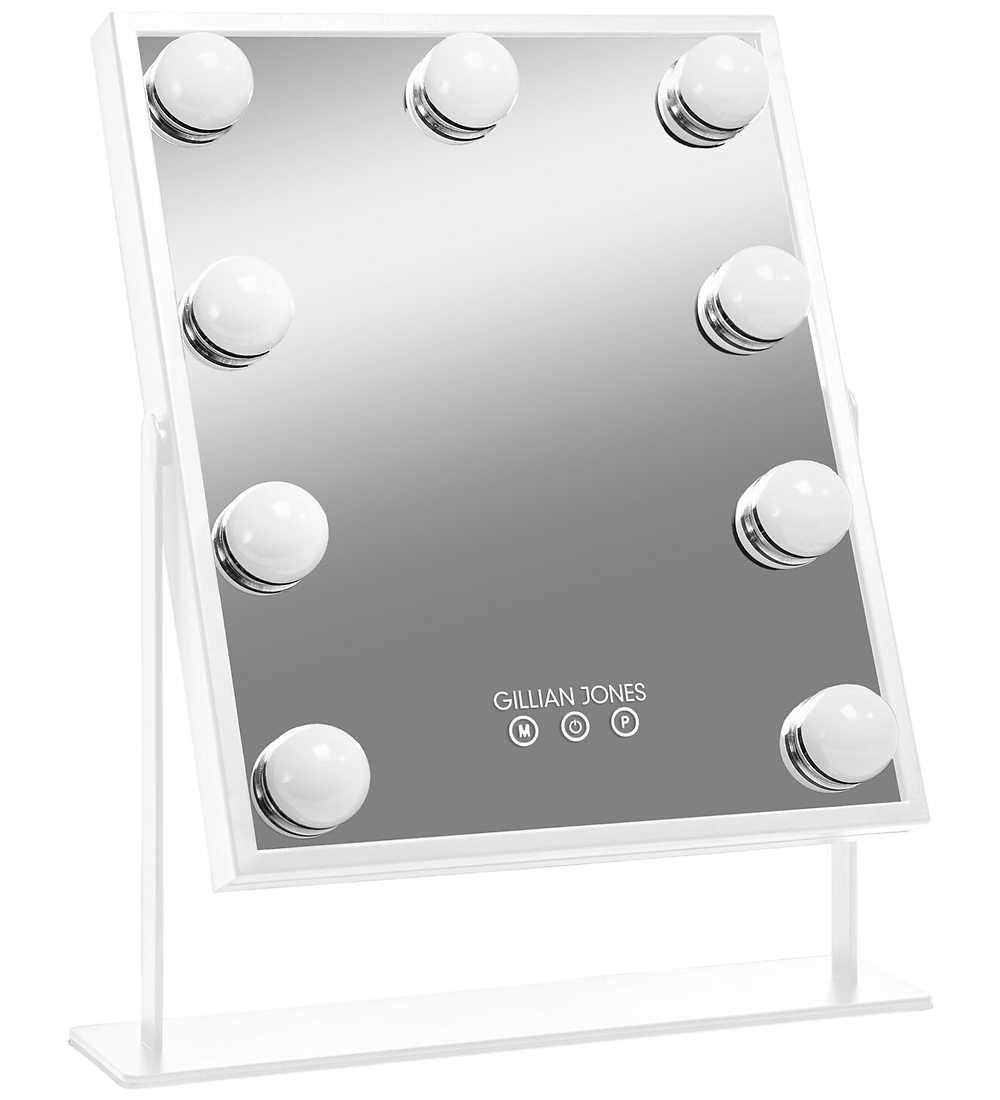 Gillian Jones Sminkspegel - 9 LED/Touch - Vit