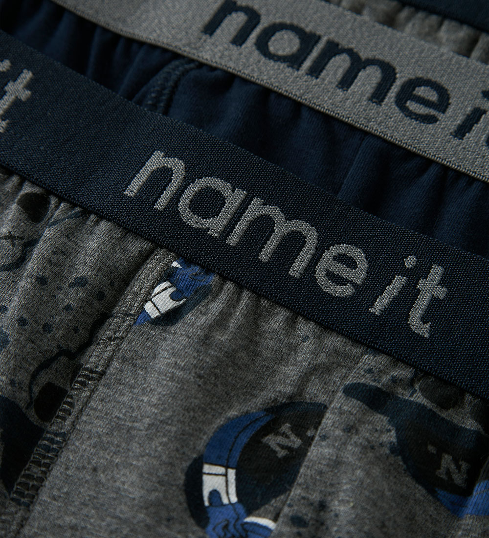 Name It Boxers - 3-Pack - NkmBoxer - Dark Grey Melange
