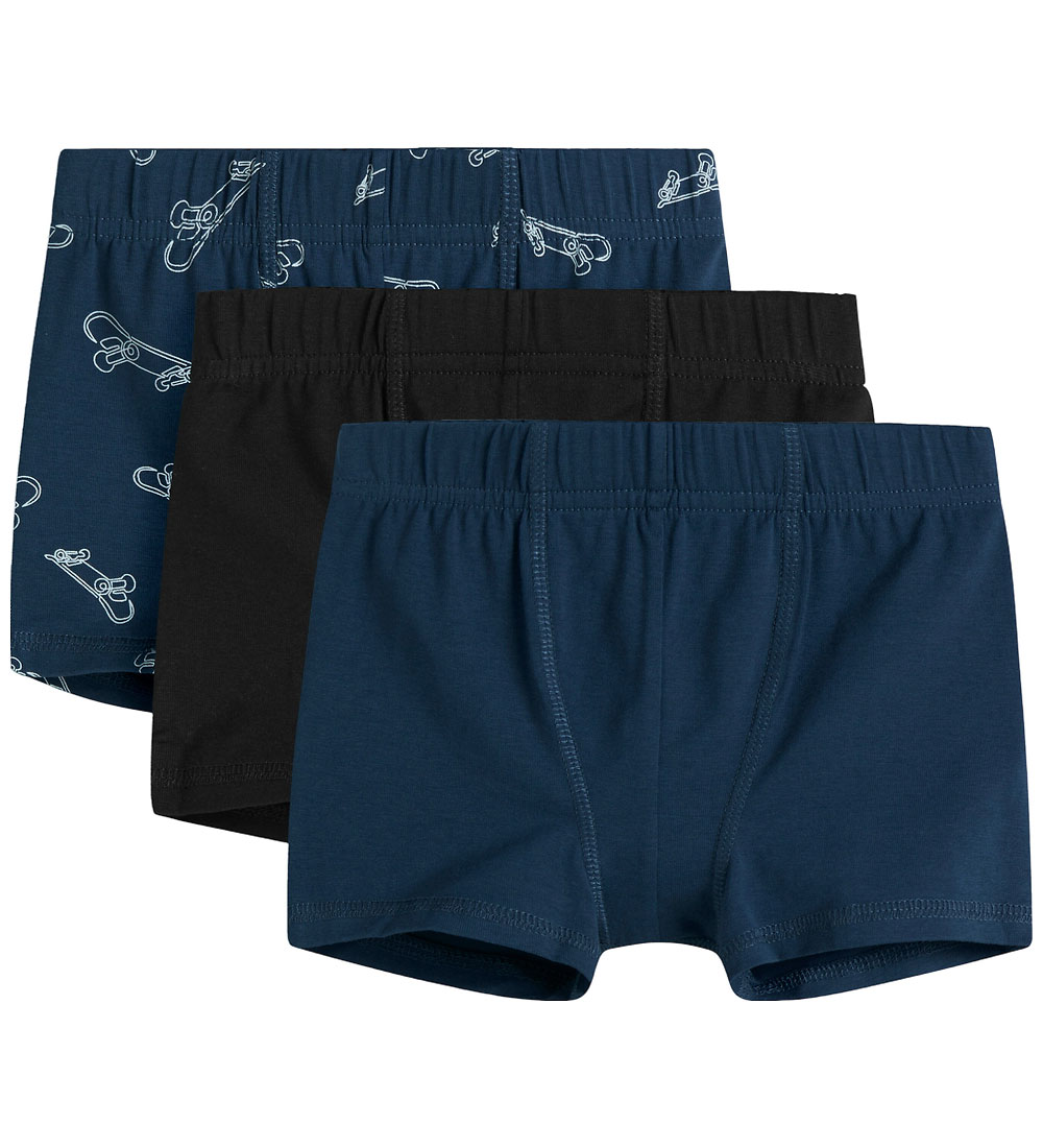 Name It Boxers - Noos - NmmTights - 3-Pack - Titan/Black