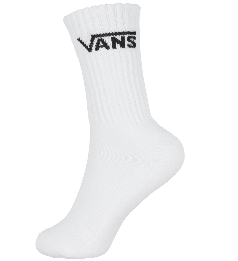 Vans Socks - 6-Pack - White w. Black