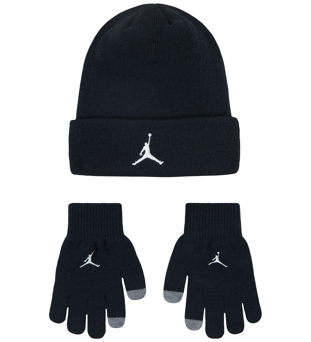 Jordan Beanie/Gloves - Knitted - Black