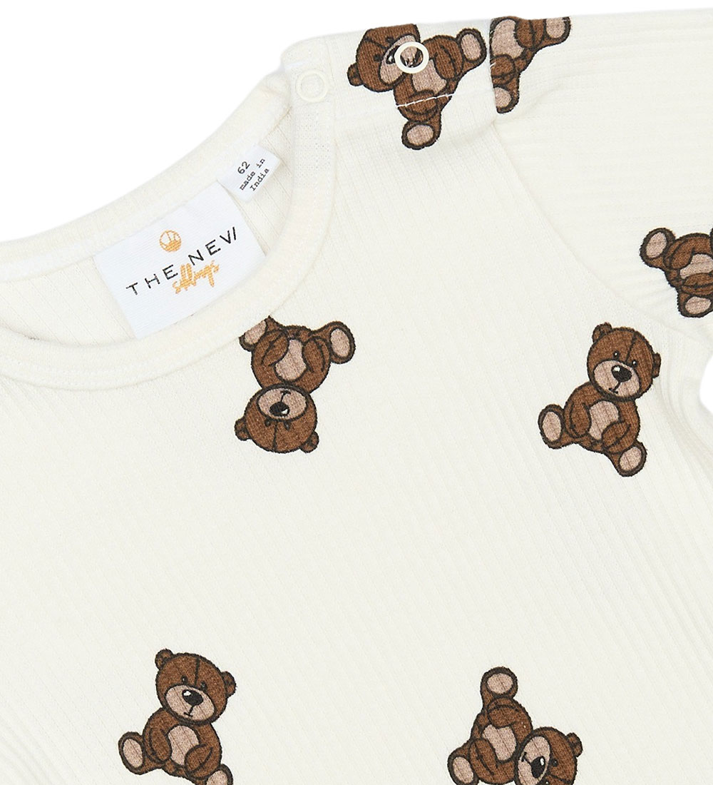 The New Siblings Bodysuit l/s - Rib - TnsbPaulo - Cloud Dancer w