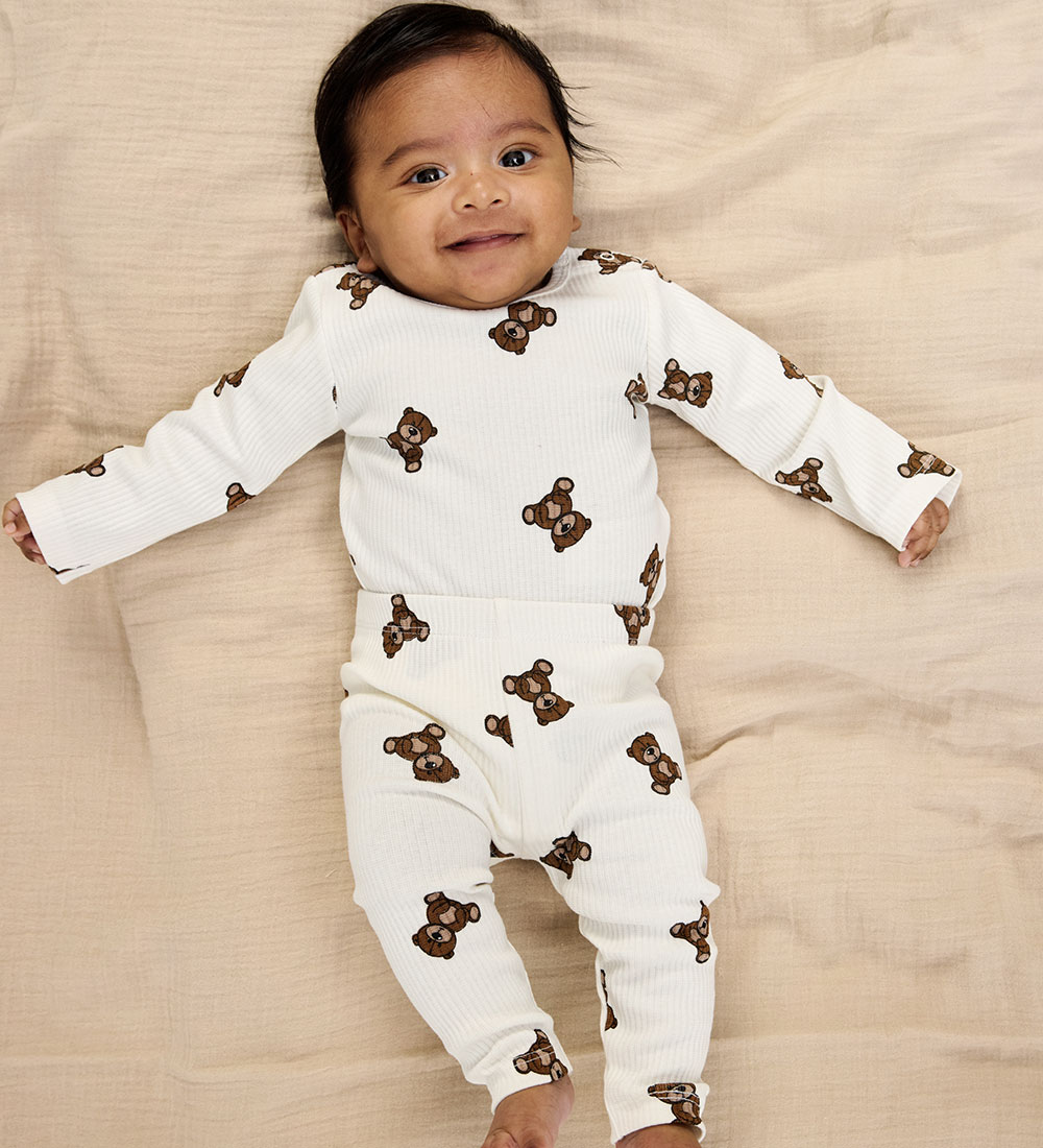 The New Siblings Bodysuit l/s - Rib - TnsbPaulo - Cloud Dancer w