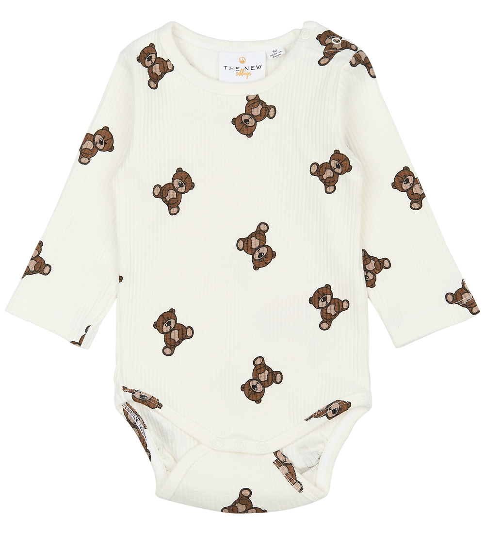 The New Siblings Bodysuit l/s - Rib - TnsbPaulo - Cloud Dancer w