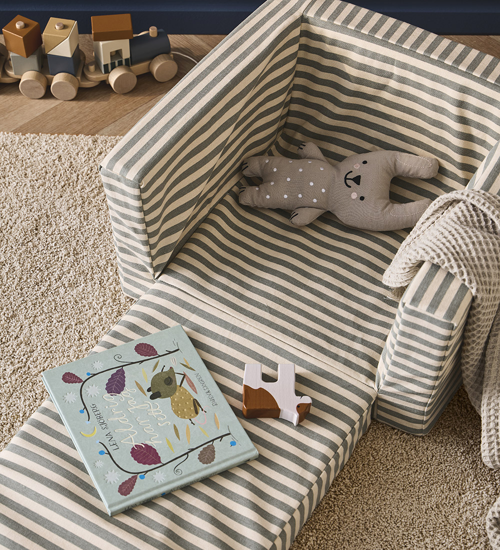 Kids Concept Armchair/Play Mat - Foldable - 42x44x48 - Grey/Whit