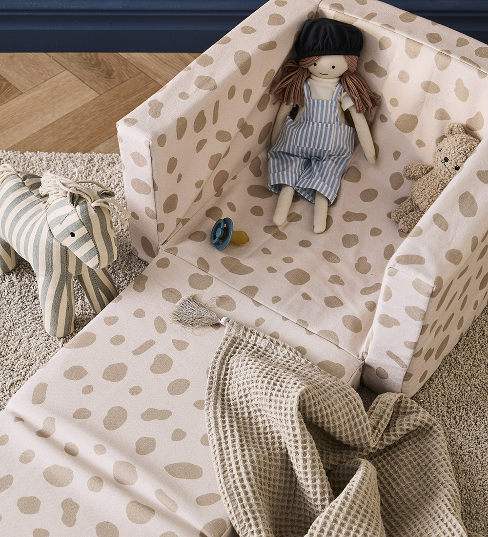 Kids Concept Armchair/Play Mat - Foldable - 42x44x38 - White/Bei