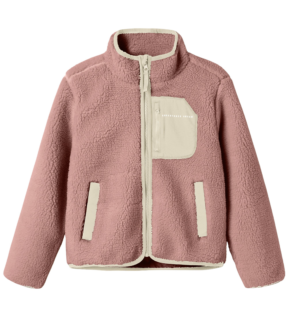 Name It Fleece Jacket - NknMattia - Woodrose