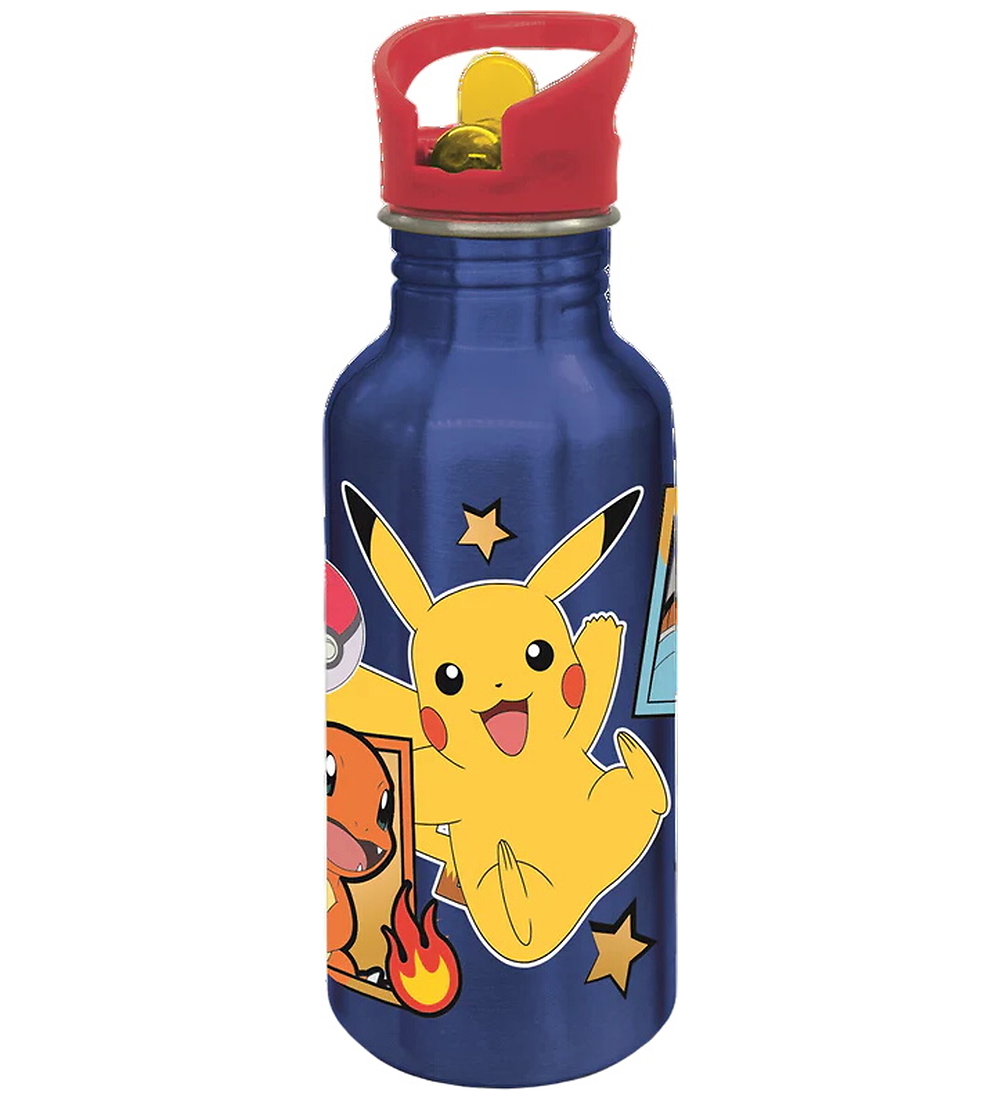 Pokémon Water Bottle - Alu - 545 mL - Blue/Red