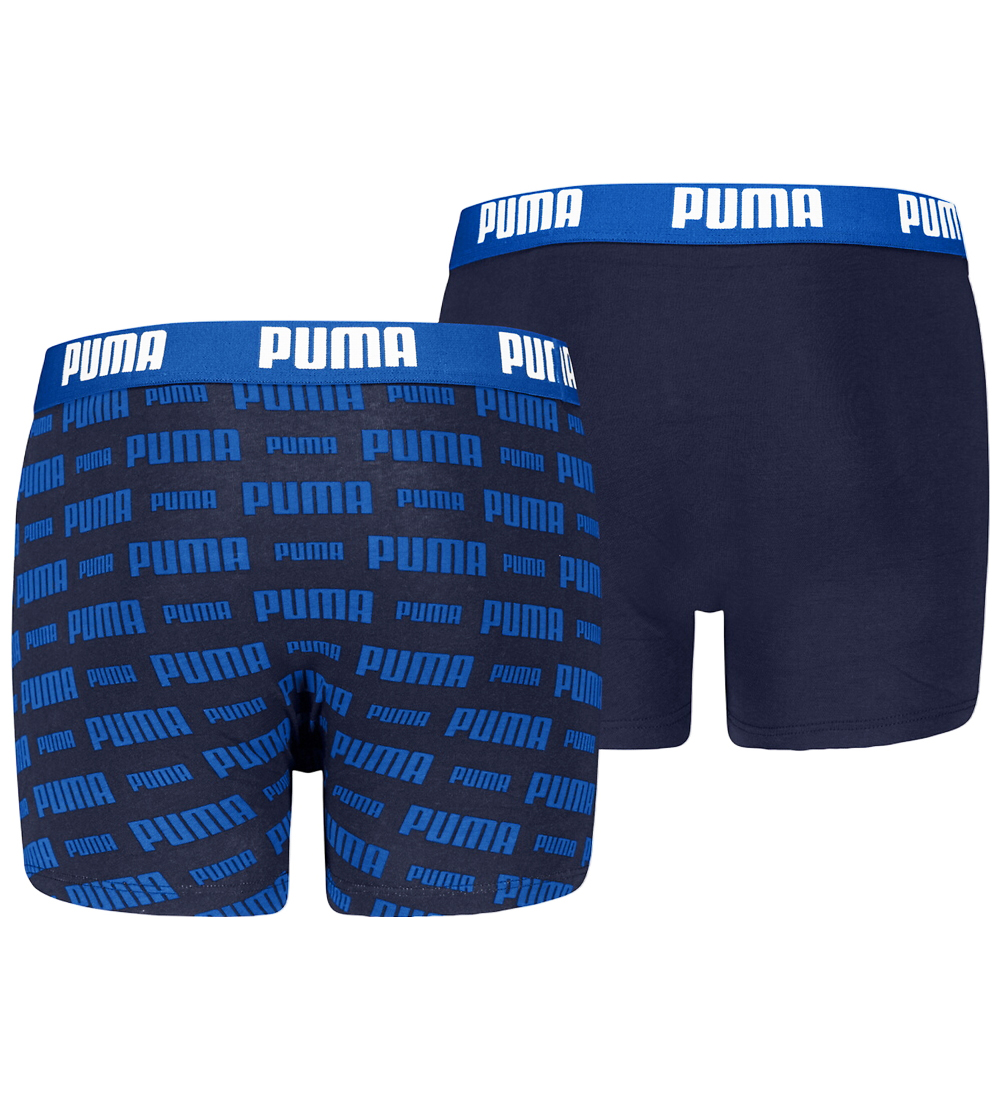 Puma Boxer nærbuxur - Everyday - 2 Pakki - Dökkblátt/Blátt