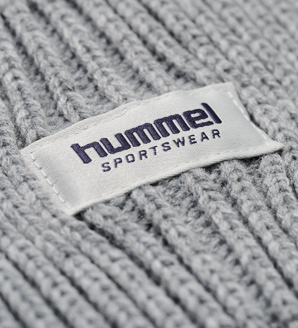 Hummel Beanie - Knitted - Rib - HmlJr - Grey Melange