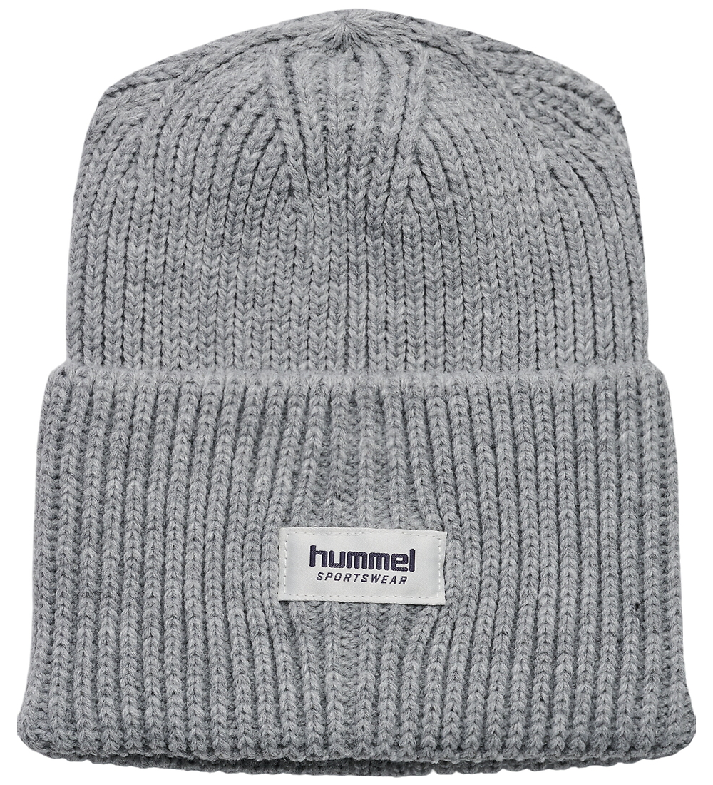 Hummel Beanie - Knitted - Rib - HmlJr - Grey Melange