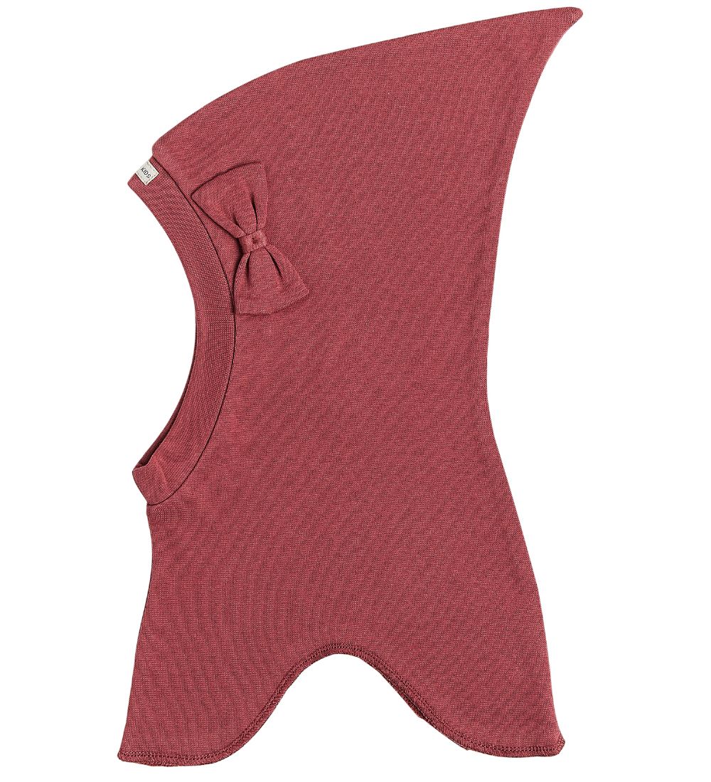 Racing Kids Balaclava w. Bow - 1-layer - Dark Rosa