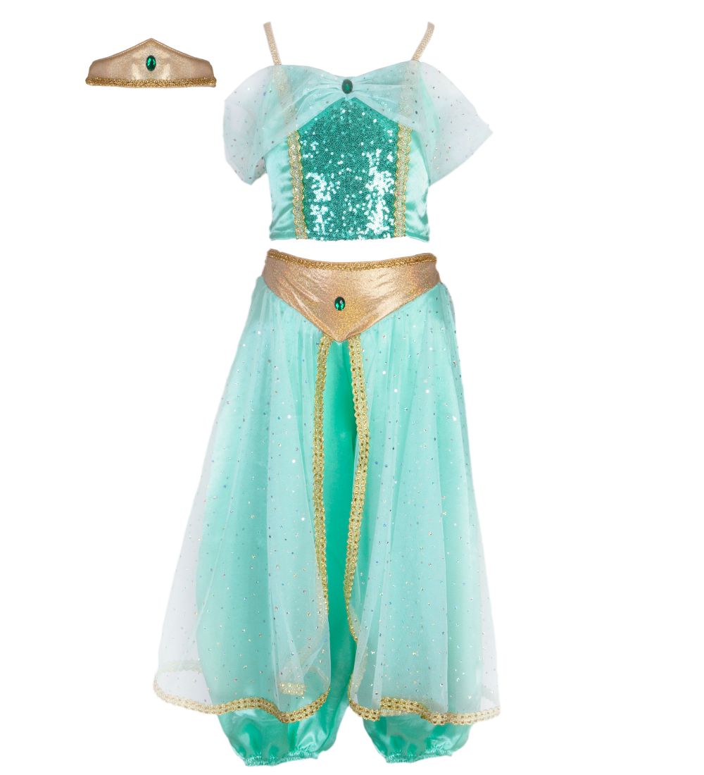 Great Pretenders Costume - Jasmine - Teal w. Sequins