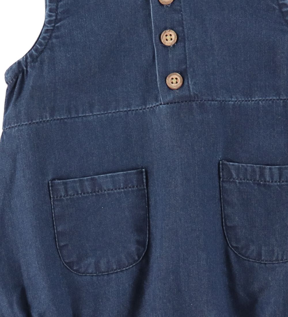 Fixoni Summer Romper Sleeveless - Denim - Blue